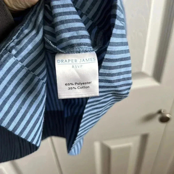 Draper James RSVP Belted Button Front Striped Chambray Dress size S - Picture 4 of 5